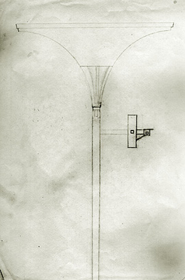 Sketch for  Earthport 3D model, 1994