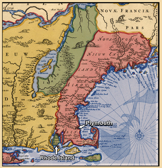 map of rhode island and massachusetts. Rhode Island and Plymouth